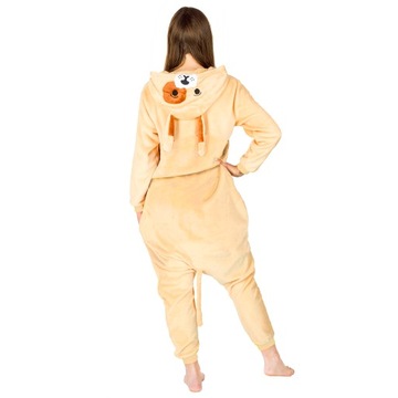 KOMBINEZON ONESIE KIGURUMI JEDNOCZĘSCIOWA PIŻAMA CIEPŁA PREZENT DRES M