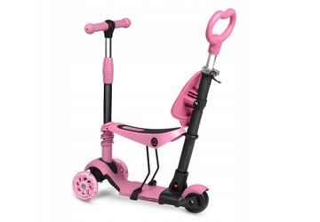 ТРЕХКОЛЕСНЫЙ ДЕТСКИЙ САМОКАТ, СБАЛАНСИРОВАННЫЙ СВЕТОДИОДНЫЙ САМОКАТ 3-в-1 СО СВЕТЯЩИМИСЯ КОЛЕСАМИ