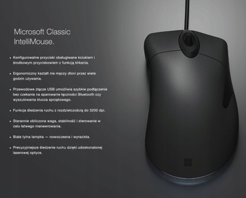 Оптическая USB-мышь Microsoft Classic Intellimouse