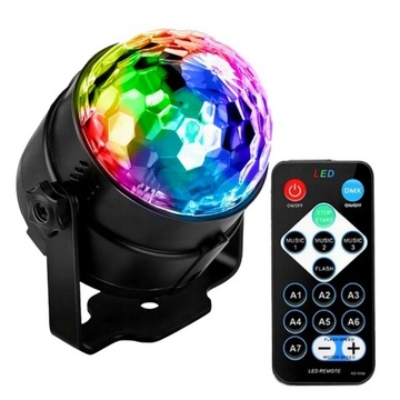 Kula dyskotekowa, świetlna MusicMate MB5 disco projektor RGB