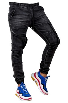 MP0067 р. L Джинсы с манжетами МУЖСКИЕ ДЖОГГЕРЫ