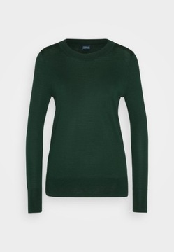 Sweter wełniany, klasyczny, zielony Gap S