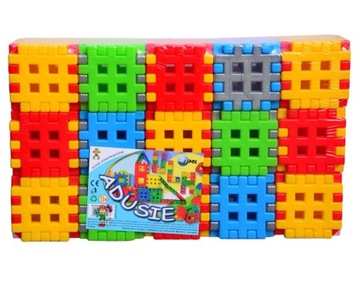 Klocki konstrukcyjne WAFLE ADUSIE 90 el. KOSTKA