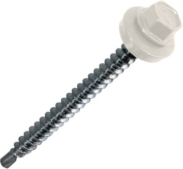 Wkręty Farmerskie mocowanie Blachodachówki z Drewnem 4,8x60 mm RAL 9010