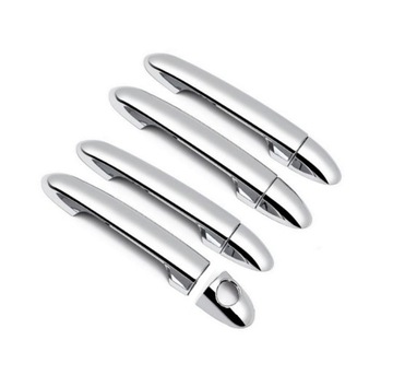 Хромированные накладки на ручки дверей Kia Rio K2 2011 - 2017 г.