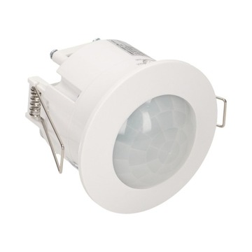 Czujnik ruchu sufitowy PIR LED 1200W 360st podtynk