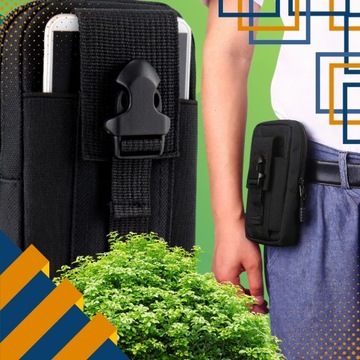 ТАКТИЧЕСКАЯ ВОЕННАЯ НАСТЕННАЯ СУМКА, ПРОЧНЫЙ КАРМАН НА ПОЯСЕ