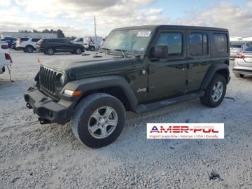 Jeep Wrangler IV 2021 Jeep Wrangler Jeep Wrangler Unlimited Sport 4x4, od ubezpieczalni 2.0 270KM