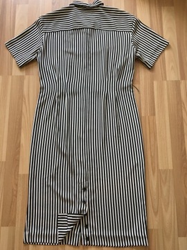 LIZ CLAIBORNE - ПОЛОСКИ - белый и черный, размер 12 - 40 - L