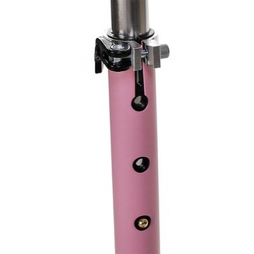 Три -шлепочный скутер для детей светящиеся светодиодные резиновые колеса розовые