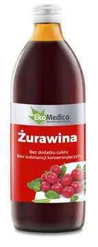 SOK ŻURAWINOWY 100% 1L EKAMEDICA