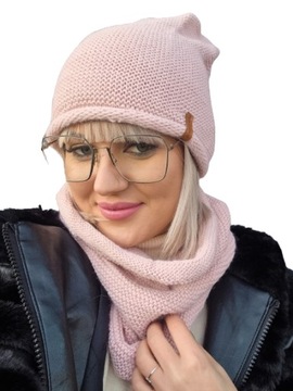KOMPLET ZIMOWY CZAPKA + KOMIN TUBA KOLORY