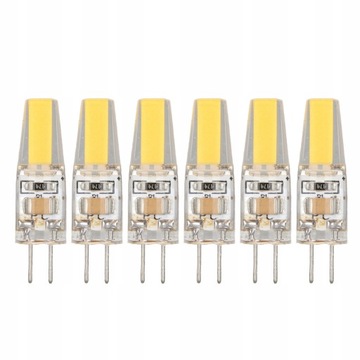 6 sztuk 6W 500lm G4 żarówka LED COB żel