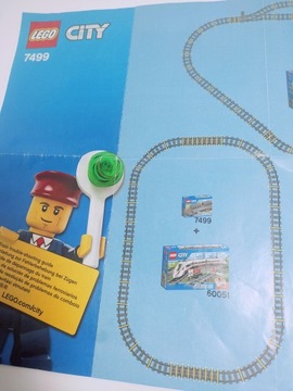 LEGO CITY 60051 СУПЕР БЫСТРЫЙ ПАССАЖИРСКИЙ ПОЕЗД + БЕСПЛАТНЫЕ ПУТИ 7499 ИНСТРУКЦИИ