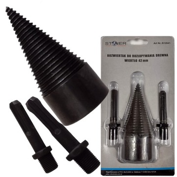 РАЗВЕРТКА СВЕРЛО ДЛЯ РАСКОЛИВАНИЯ ДЕРЕВЯННОГО КОНУСА 42 мм