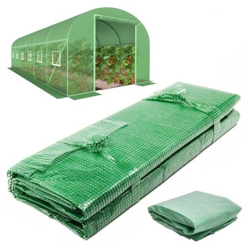 TUNEL FOLIOWY OGRODOWY SZKLARNIA 2x6x3m FOLIA 18 m² PROFIL 140g/m²