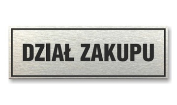 Tabliczka z taśmą OPA-78 - DZIAŁ ZAKUPU