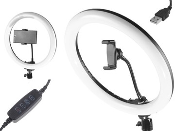 LAMPA PIERŚCIENIOWA LED SELFIE MAKIJAŻ IPHONE DYF