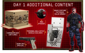 Metal Gear Solid V: The Phantom Pain [PS3] DODATEK DAY ONE - DLC x5