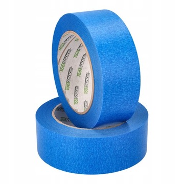 Лента бумажная 38мм/50м синяя, 3шт (150мб) ВЫСОКОЕ ПОЛЬСКОЕ КАЧЕСТВО