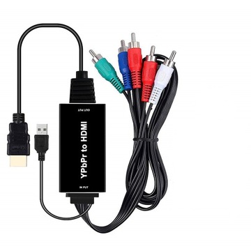 Кабель-переходник RCA RGB YPbPr в HDMI