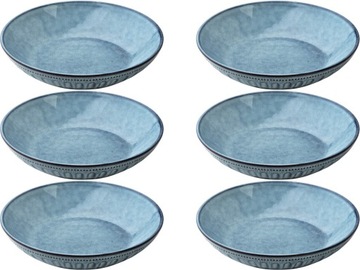 BASIC NATURE Ceramiczny TALERZ Głęboki DO ZUPY Miska 600 ml 22x5 cm - 6 szt