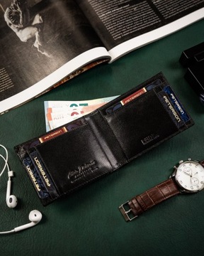 PETERSON STOP RFID PORTFEL MĘSKI MAŁY SLIM CIENKI