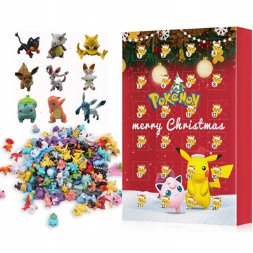 24SZT FIGURKI POKEMON KALENDARZ ADWENTOWY POKEMONY