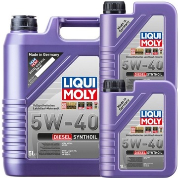 Liqui Moly LM1341 Olej Diesel Synthoil 5W-40 7L