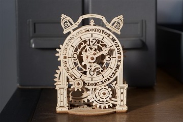 Красивые 3D деревянные головоломки в винтажном стиле с будильником uGEARS
