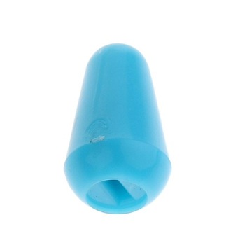 Практичный футляр для звукоснимателя для электрогитары с ручками и наконечником переключателя синего цвета.