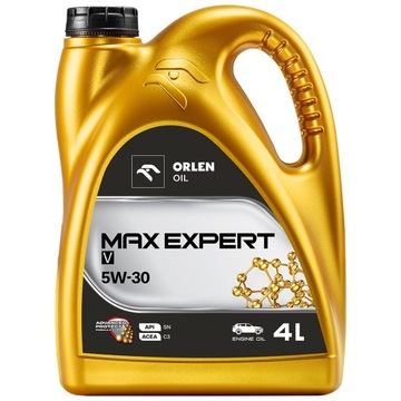 Olej Silnikowy Syntetyczny Orlen Oil MAX EXPERT V 5W-30 VW 504 00/507 00|4L