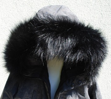 готовый МЕХ для КАПЮШОНА - ВОРОТНИК-ШАРФ мужской