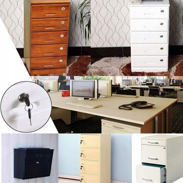 ЗАМОК ДЛЯ МЕТАЛЛИЧЕСКИХ ШКАФОВ, МЕБЕЛЬ ДЛЯ ОКОН, 5 шт.