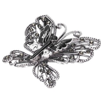 Broszka Pin Diamante Hollow wzór motyla przypinka