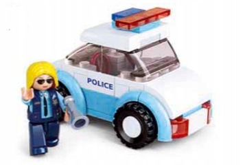 KLOCKI SLUBAN POJAZD POLICJA RADIOWÓZ POLICJANTKA