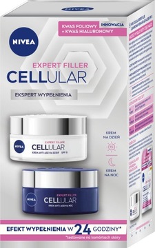 NIVEA HYALURON CELLULAR FILLER крем для дня и ночи.