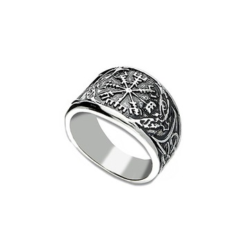 Obrączka VEGVISIR solidna r. 19 SREBRO 925