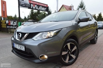 Nissan Qashqai II Crossover 1.2 DIG-T 115KM 2015 Nissan Qashqai II 1,2 Benzyna-115Km Zarejestrowany PANORAMADACH,HAK!