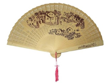 Wachlarz drewniany wz.8 - Feng Shui
