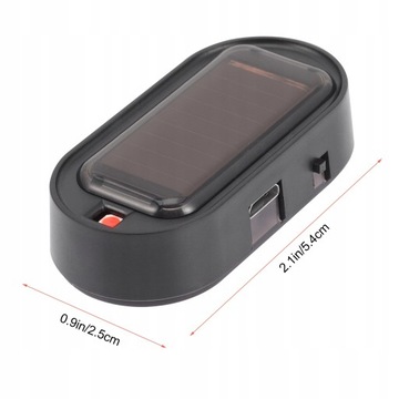 Солнечная светодиодная сигнальная лампа Anti-The Car, 2 шт.