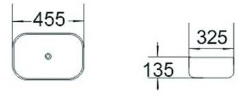 MEXEN ELZA НАСТОЛЬНАЯ РАКОВИНА 40 x 33 СМ БЕЛАЯ НА СТОЛЕШНЕЕ