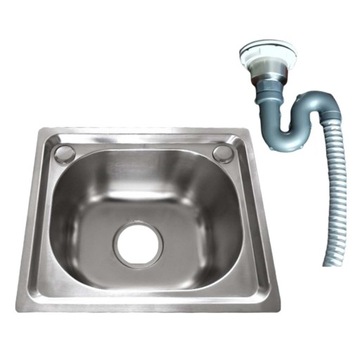 Wpuszczany zlew kuchenny z sitkiem Płyty do czyszczenia węża Toaleta 33 cm x 38 cm