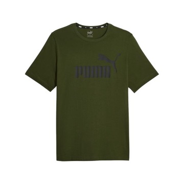 PUMA KOSZULKA MĘSKA T-SHIRT LOGO TEE ZIELONA r.L