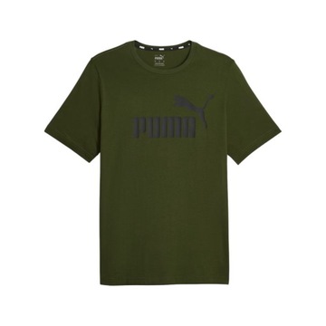 PUMA KOSZULKA MĘSKA T-SHIRT LOGO TEE ZIELONA r.M