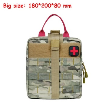 Medical First Aid Kit Pouch Patch Bag Survival IFAK Bag Case Hook Loop