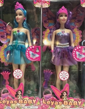 КУКЛА ФЕЯ С КРЫЛЬЯМИ МУЗЫКА И СВЕТОВЫЕ АКСЕССУАРЫ