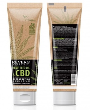 Krem do Rąk REGENERUJĄCY OLEJ KONOPNY Z CBD 100 ml