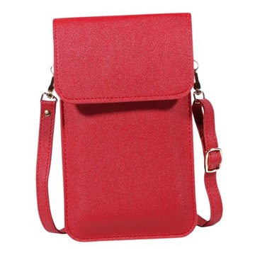 Mini torba na ramię Coin Purse Travel Ladies Red