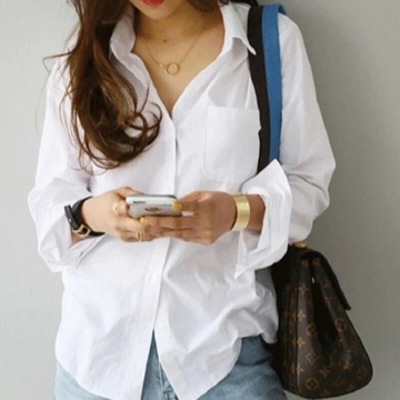 Ladies Loose Shirt Women Blouse Casual Lady Soft W